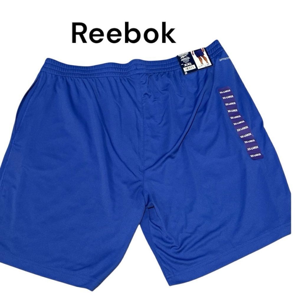 Reebok Men's Speedwick Stretch Performance Knit Active Short, Vector Blue, XXL